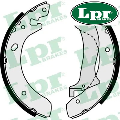Rear brake shoe set 07510 - rear,