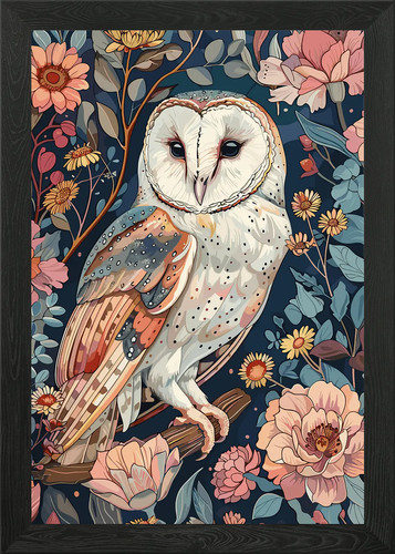 Barn owl bloom - barn, wall