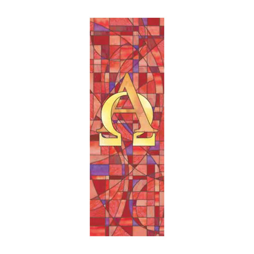 Stained glass alpha omega - glass, &