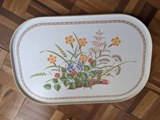 Vintage Retro Flowers Tea tray Harvest Melamine Tea Tray 1980’s