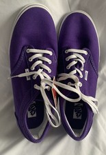 Vans casual summer purple canvas lace shoes size 5.5