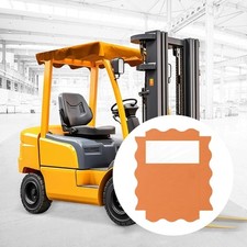 Forklift Rain Cover with Clear