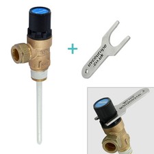Reliance - 10 Bar TPR15 Pressure and Temperature Relief Valve 90-95°C + TPR Key