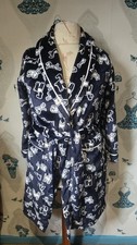 super cosy blue fleece dog print belted dressing gown, Sleepwear Tu, Small 10/12