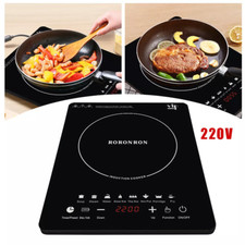 2200W Electric Induction Hob Portable Digital Touch Single Cooker Hot Plate Tool