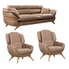 Brown Fabric Sofa Set 3+2 |