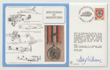 1/5/1987 Jersey Flown Cover - RAF (DM)16 - Mentioned in Despatches - HANDSIGNED