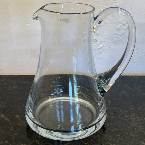 Krosno glass water jug crystal - glass,