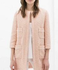 ZARA PEACHY  PINK JACQUARD