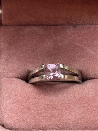 Vtg sterling silver pink - sterling,
