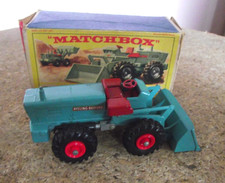 Original Matchbox King Size K-10 Aveling Barford Tractor Shovel - NM & Boxed