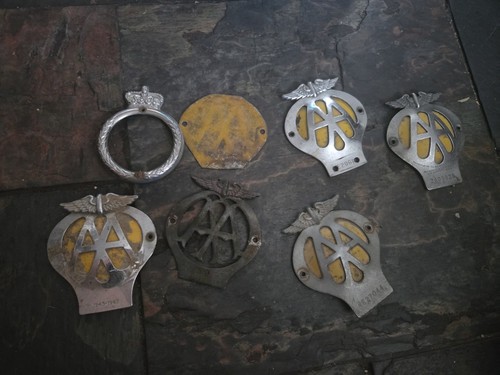 Vintage car badges - car,