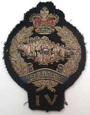 4Th Royal Tank Regiment Bullion blazer Patch badge. Very Scarce
