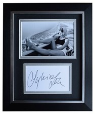 Sophia Loren Signed 10x8