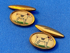 Vintage Fox  Terrier Cufflinks