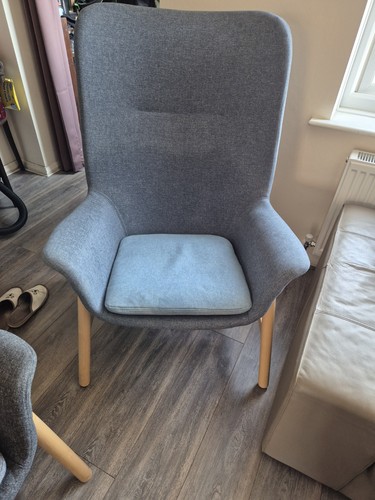 Ikea vedbo blue armchair - ikea,