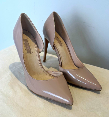 Topshop beige patent slip - patent,