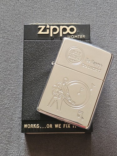 Rare zippo lucky strike - strike, 1992