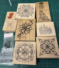 Rubber Stamps Card Making Crafts Job Lot Bundle, 