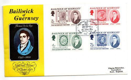 Guernsey 1971 fdc thomas - guernsey,