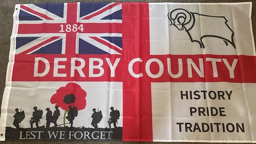 Derby county flag 5ft 3ft - derby,