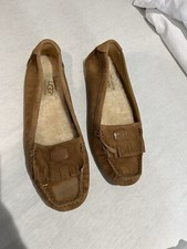 Genuine Ugg Moccasin Loafers Suede & Sheepskin