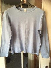 Tesco Ladies Long Sleeve T-Shirt - Blue - Size 20