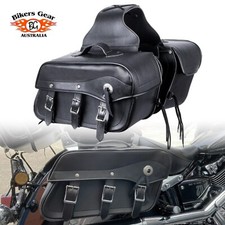Australian Bikers Gear Motorcycle Motorbike Cruiser Saddle Bag Pannier SOLD SET