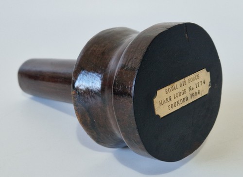 Vintage masonic wooden gavel - vintage,