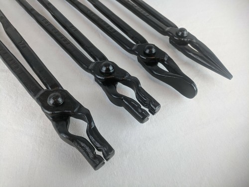 Blacksmith tong set flat jaw - blacksmith,