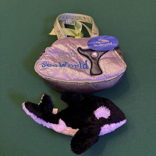 Seaworld soft toy plush - soft, orca