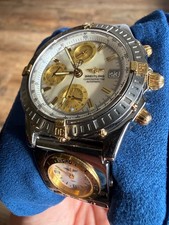 Breitling Chronomat B13352 Gold Bullet Bracelet and UTC Module B61172 Stunning 