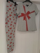 LIPSY GREY RED BOW PRINT