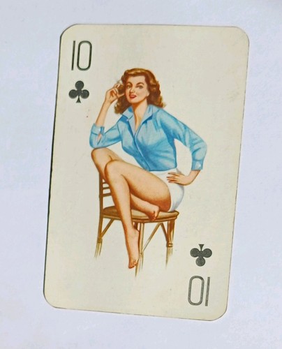 Individual single playing card - playing,