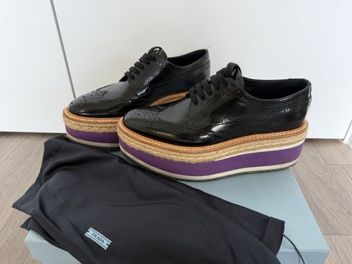 Prada women platform brogue - prada,