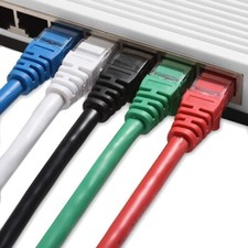 1pc to 50pcs High Quality Cat5e Ethernet Network Cable 1m 2m 5m 10m 20m BULK LOT