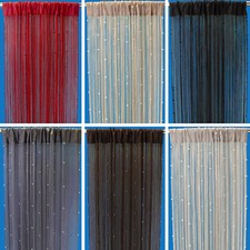 Beaded String Curtain Panels 229cm Drop Fly Screen & Room Divider - Free Postage