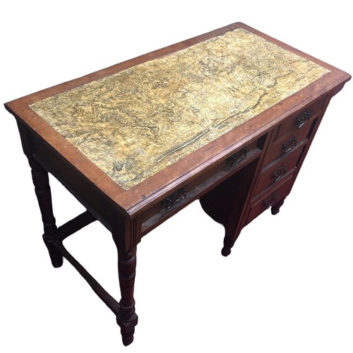 Antique desk with - antique, of
