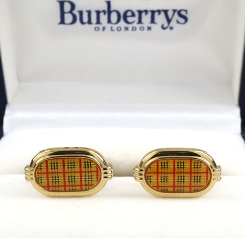 Burberry cufflinks gold tone - cufflinks, gold-tone