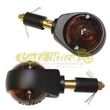 Turn signals black bar-end