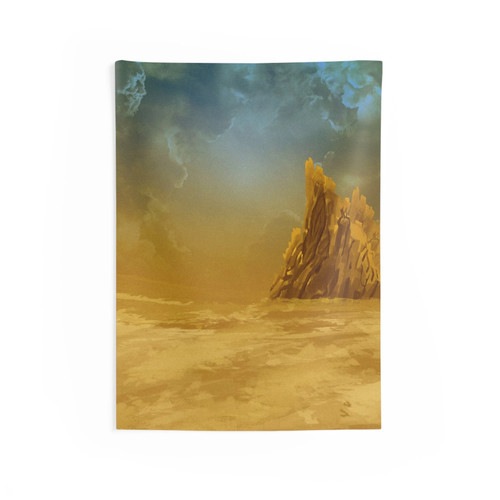 Desert graveyard art tapestry - desert,