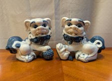 Pair of Blue & White Porcelain