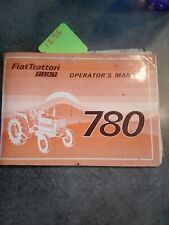 Fiat Trattori Tractor 780 Operator Manual