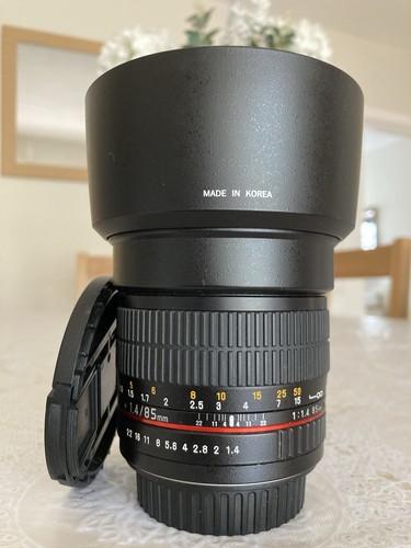 Samyang 85mm if - 1.4, for