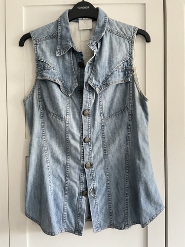Givenchy denim waistcoat - denim,