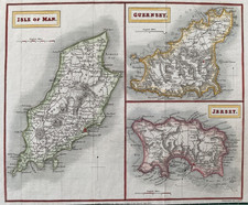 1832 Antique map - Jersey