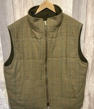 Ratcatcher Reversible Green Wool & Moleskin Gilet Jacket Hunting Shooting Large