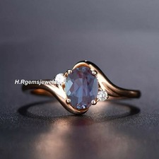 Alexandrite Women Ring 925