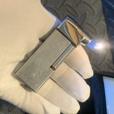 Rare Vintage Working  RONSON Gas Pipe Lighter Push Up Roller Wheel Boxed Lot 85