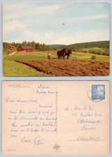 c31758 Horse drawn plough on